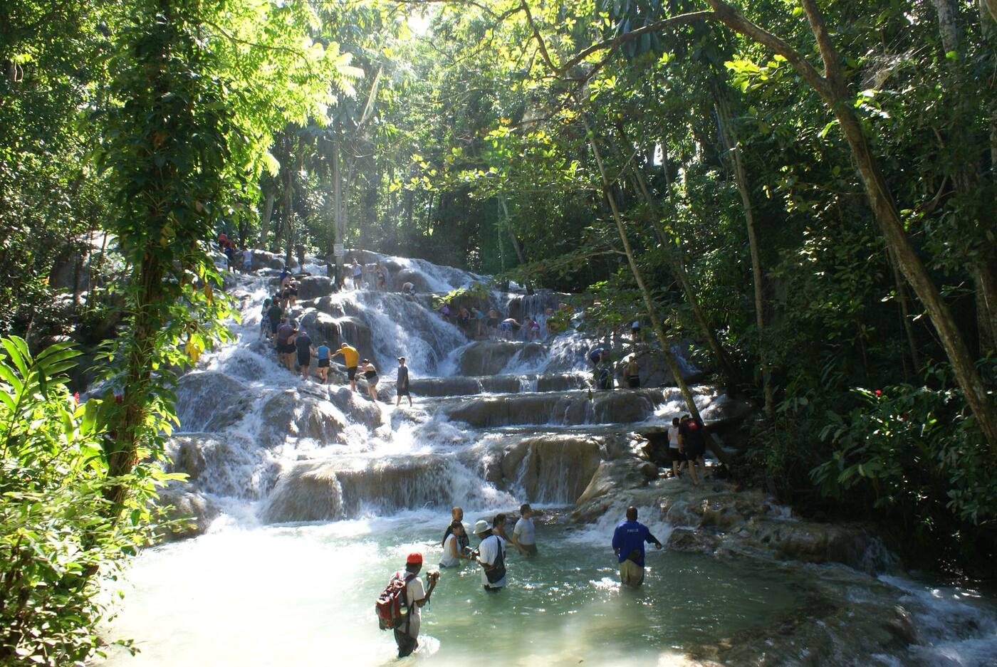 Dunn's River Falls waterfall climb